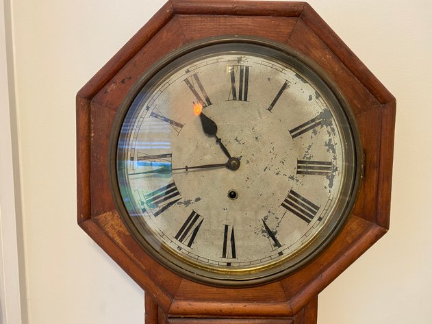 Image for Antique Possible Seth Thomas School House Wall Clock