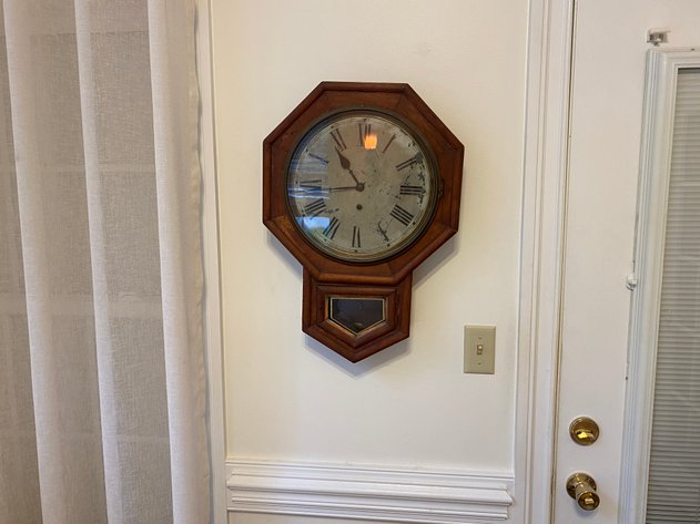 Image for Antique Possible Seth Thomas School House Wall Clock
