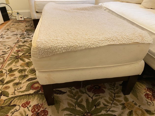 Image for Sun Room Furniture Includes Oversized Arm Chair, Sofa, Ottoman and Large Area Rug