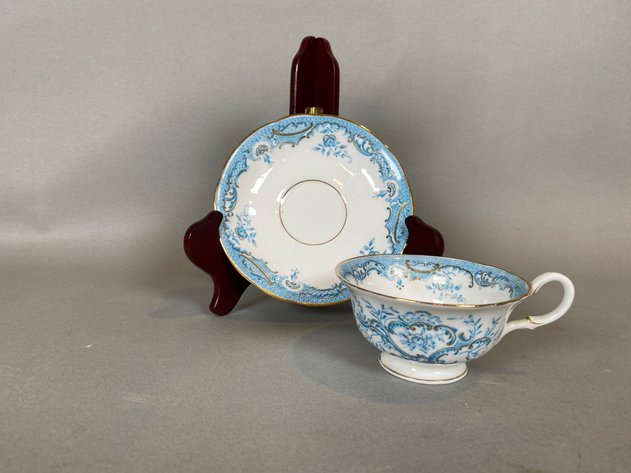 Image for (18) Piece Assortment of Antique China, Including (8) Antique Rorstrand Cups and Saucers and (10) Unmarked Cups and Saucers