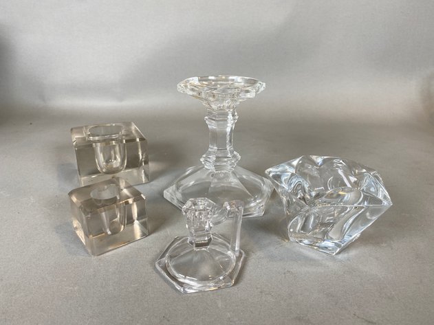 Image for (24) Assortment of Glassware Including Glasses, Vases, Decanters, Candlesticks and More!
