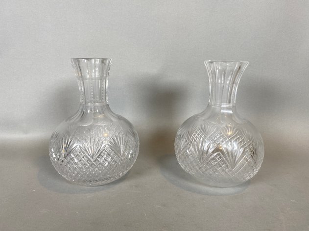 Image for (11) Piece Assortment of Cut Crystal Decor Including Decanters, Bowls, Salt Sellers and More!