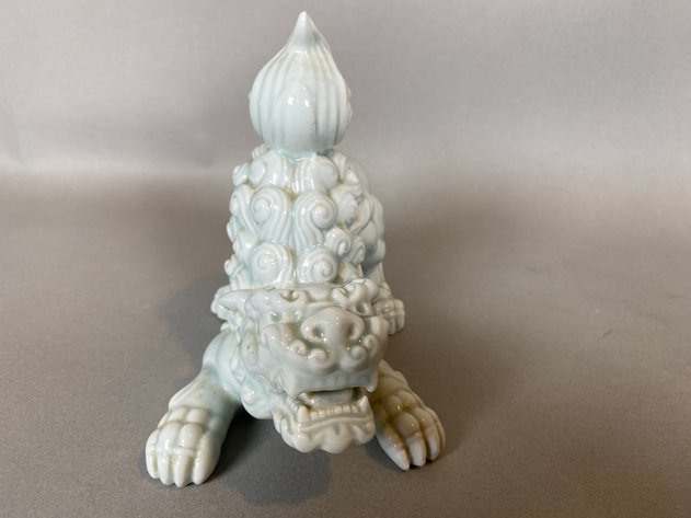 Image for Pair of Vintage Celadon Foo Dog Figurines