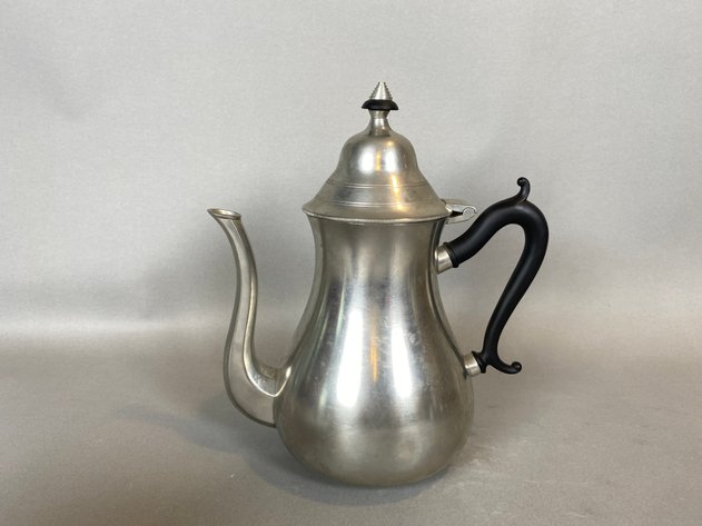 Image for (20) Piece Assortment of Pewter and Silver Plated Serving Pieces, Including Royal Holland Pewter Tea Pot, Cream and Sugar Dishes, (2) Corbell and Co. Monogrammed Chalice's, International Pewter Salt and Pepper Set and More!