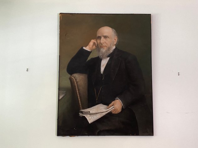 Image for Large Antique Original Charcoal Portrait Signed by Artist McCleod, 1904
