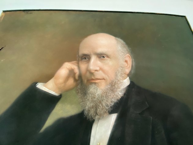 Image for Large Antique Original Charcoal Portrait Signed by Artist McCleod, 1904