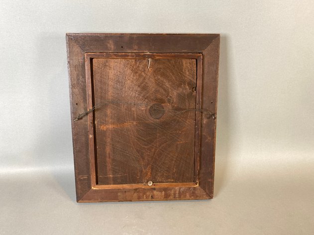 Image for Wooden Framed Print of John La Farge's Portrait of the Painter, and (2) Antique Men's Pocket Watches