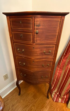 Image for Antique Locking Lingerie Chest with Key