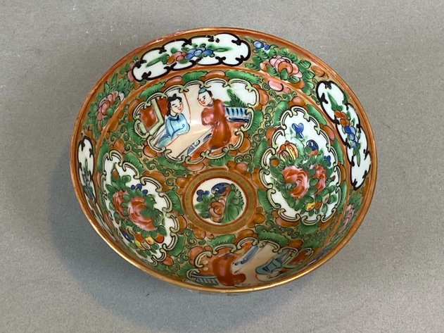 Image for Antique Chinese Rose Medallion Bowl
