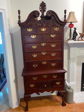 Image for Vintage Mahagony High Boy Chest of Drawers