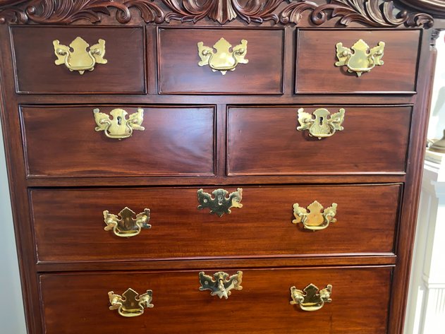 Image for Vintage Mahagony High Boy Chest of Drawers