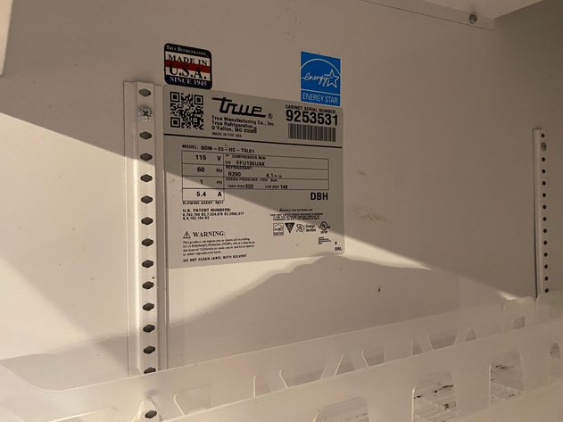 Image for True Manufacturing Glass Door Merchandiser Refrigerator