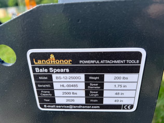 Image for Skid Steer Bale Spear
