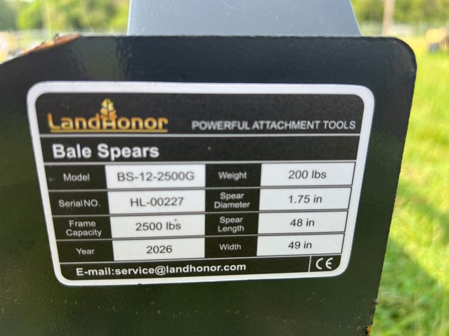 Image for Skid Steer Bale Spear