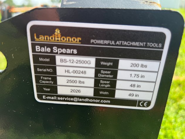 Image for Skid Steer Bale Spear