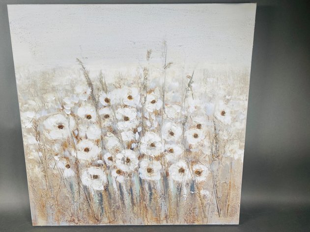 Image for (4) Floral Themed Canvas and Framed Art