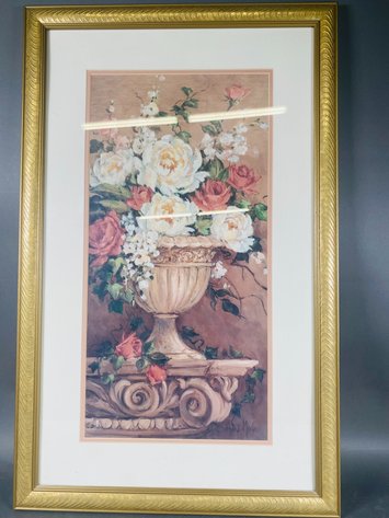 Image for (3) Framed Floral Art Pieces