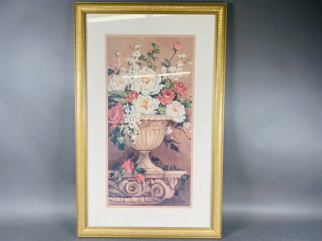 Image for (3) Framed Floral Art Pieces