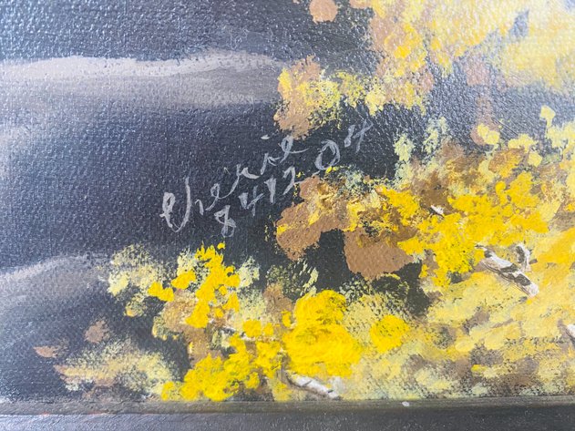 Image for (2) Original Landscape Framed Art, Oil and Watercolor