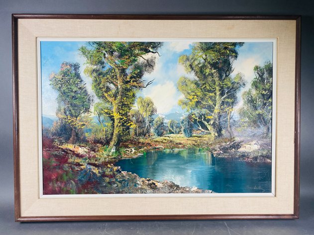 Image for Original Signed Oil Landscape Framed