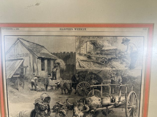 Image for (2) Antique Framed Prints, Including 1890 Harper's Bazaar 