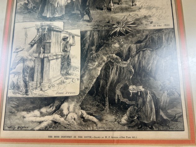 Image for (2) Antique Framed Prints, Including 1890 Harper's Bazaar 