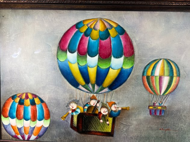 Image for Vintage Framed and Matted Signed Oil on Canvas, Signed By Artist