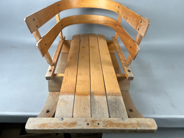 Image for Vintage Wooden Snow Sled
