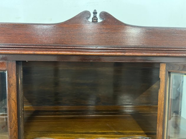 Image for (2) Piece Wooden Buffet/China Cabinet
