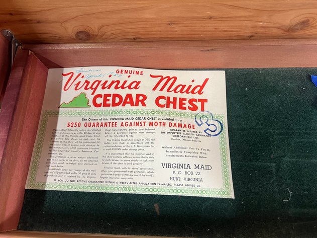 Image for Genuine Virginian Made Cedar Chest
