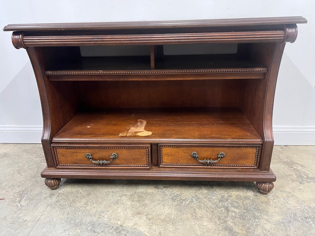 Image for Traditional Dark Wood Finish Media Console/Sofa Table