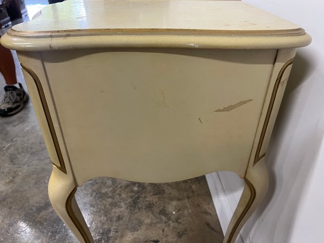 Image for Vintage French Provincial Style Flip-Top Vanity with Mirror & Cabriole Legs