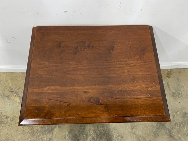 Image for Vintage Traditional Style Two Drawer Nightstand with Brass Hardware