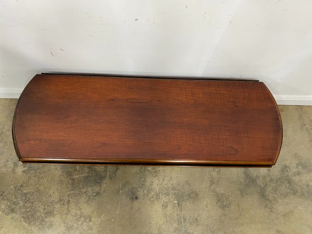 Image for Vintage Queen Anne Style Oval Drop Leaf Coffee Table