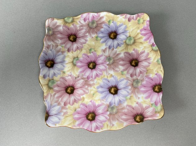 Image for Collection of Vintage Floral China Including Royal Copley Vase, Duck Figurine, Reticulated Bowl & More