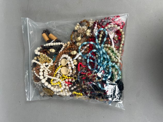Image for Collection of Vintage Costume Jewelry Necklaces & Beaded Strands, Great for Crafting!