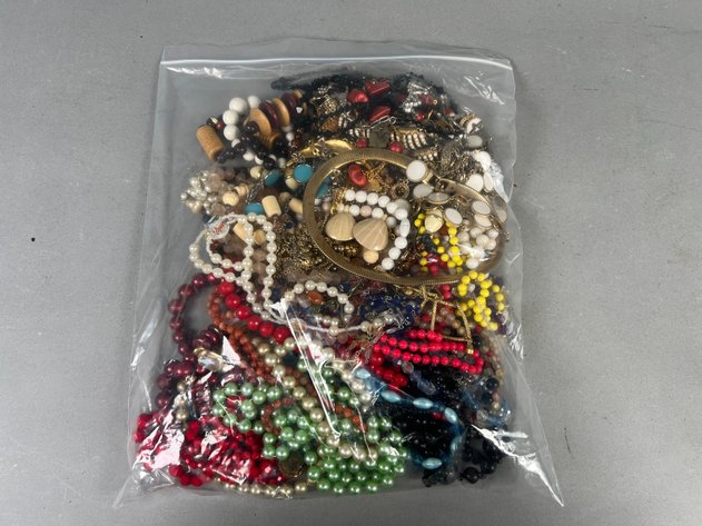 Image for Collection of Vintage Costume Jewelry Necklaces & Beaded Strands, Great for Crafting!