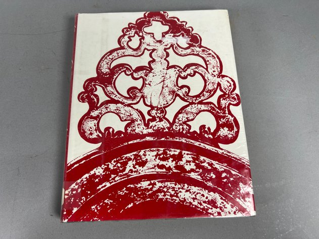 Image for Collection of Coffee Table Books on Antiques, Firearms & Asian Art with Carved Wood Folding Bookstand
