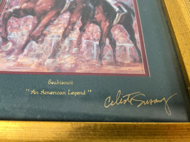 Image for Collection of Framed Horse Racing Prints Including Celeste Susany 