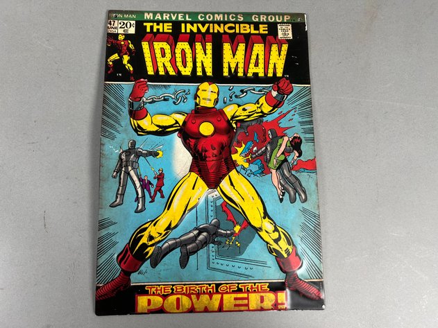 Image for Collection of Reproduction Marvel Comics Wall Art Including Captain America, Spider-Man, Hulk, Thor & Iron Man