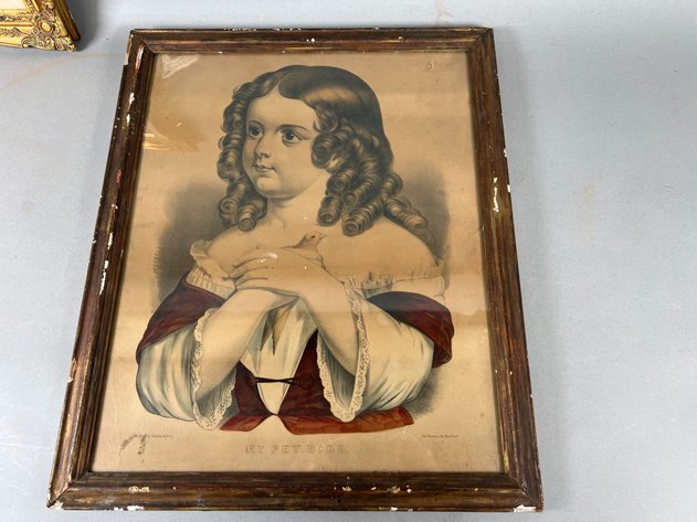 Image for (3) Vintage Framed Prints, Including 