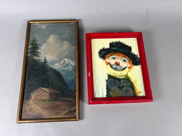 Image for (2) Vintage Oil on Canvas, Framed