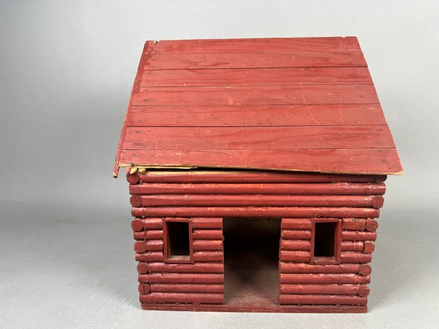 Image for Vintage Rustic Red Wooden Birdhouse with Woodpecker Gravity Toy