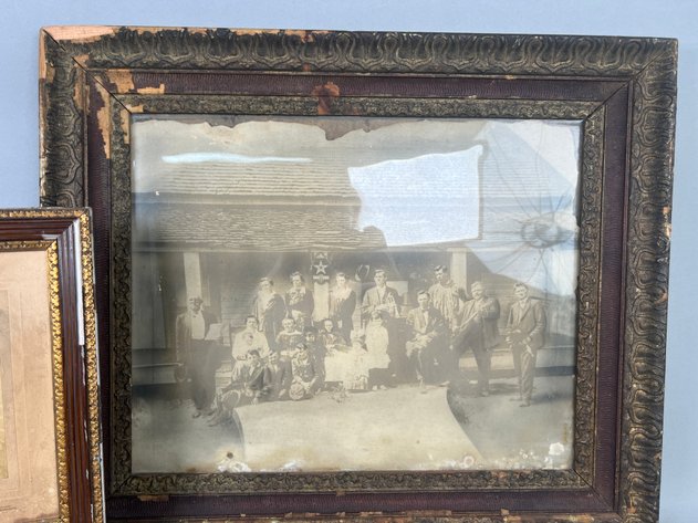 Image for Collection of Antique Framed Portraits Photographs Including Convex Glass Frames & Midgley of Asquith