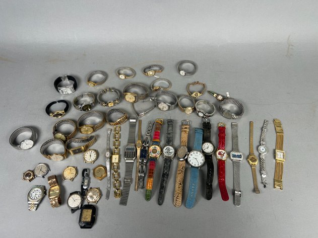Image for Collection of Vintage & Costume Wristwatches Including Expansion Bands, Leather Straps & Assorted Styles