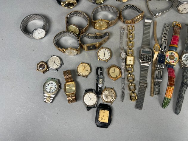 Image for Collection of Vintage & Costume Wristwatches Including Expansion Bands, Leather Straps & Assorted Styles