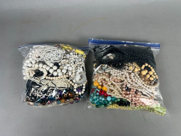 Image for Collection of Vintage & Costume Beaded Necklaces Including Faux Pearls, Glass Beads & Multicolor Styles