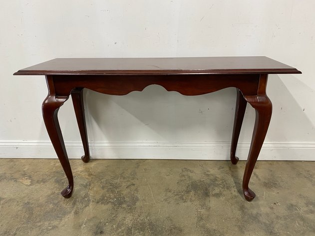Image for Vintage Queen Anne Style Console Table with Cabriole Legs