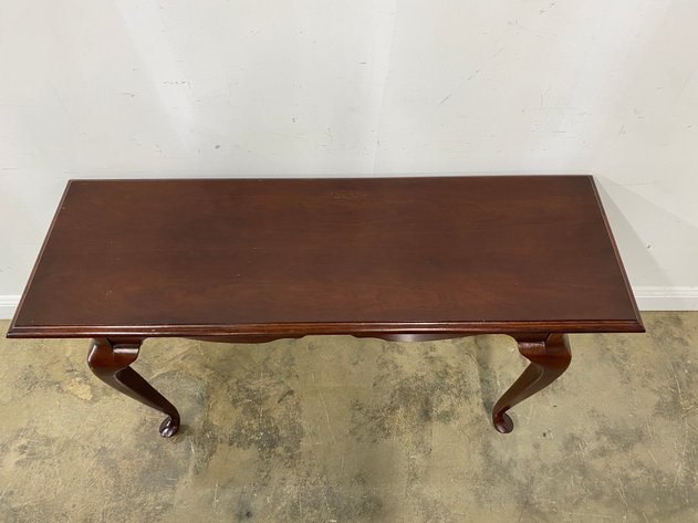 Image for Vintage Queen Anne Style Console Table with Cabriole Legs
