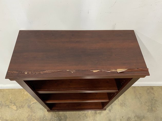 Image for Sauder Cherry Finish Bookcase with Adjustable Shelves